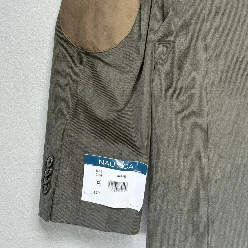 Nautica Men's Modern-Fit Faux-Suede Sport Coat Bright Blue 38R $295